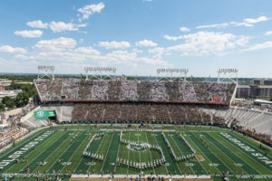 Colorado State University celebrates the opening of the on-campus stadium with a football game vs. Oregon State University, August, 26, 2017.